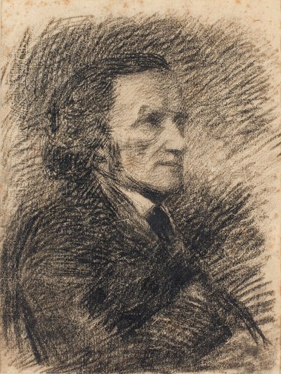 Portrait of Richard Wagner by Pierre Auguste Renoir